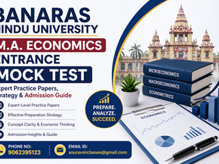 Banaras Hindu University M.A. Economics Entrance Mock Test | Expert Practice Papers, Strategy & Admission Guide