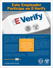 E-Verify PDF Poster in Spanish