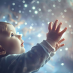 un bebe qui regarde les étoiles