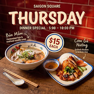 Thursday · Bún Mắm (Special)