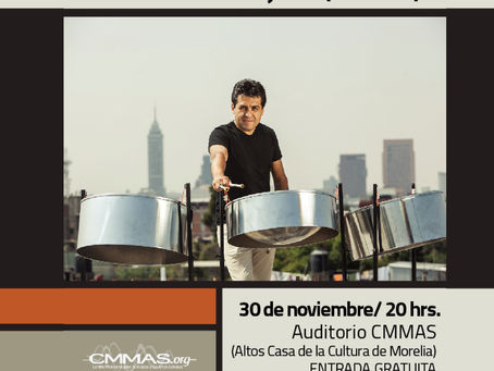 Concierto: Steel Drums y medios electrónicos. Juan Carlos Cirujeda [México]