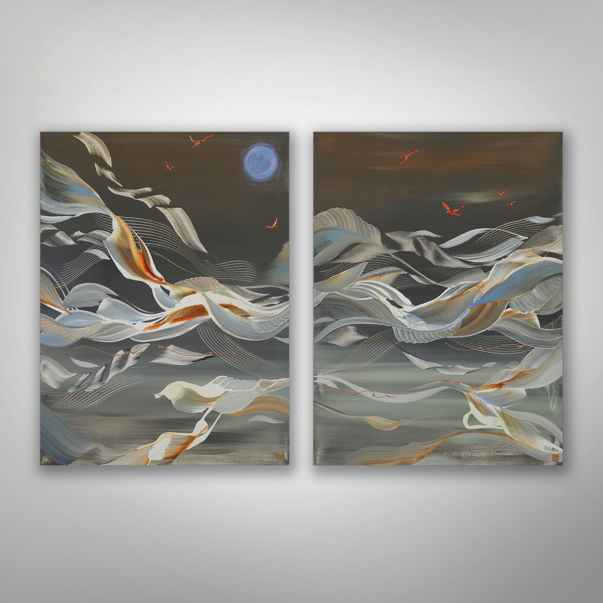 Candrakala Diptych (2026)