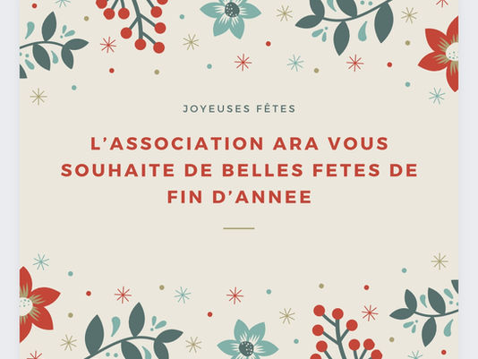 Joyeuses fêtes à tous !