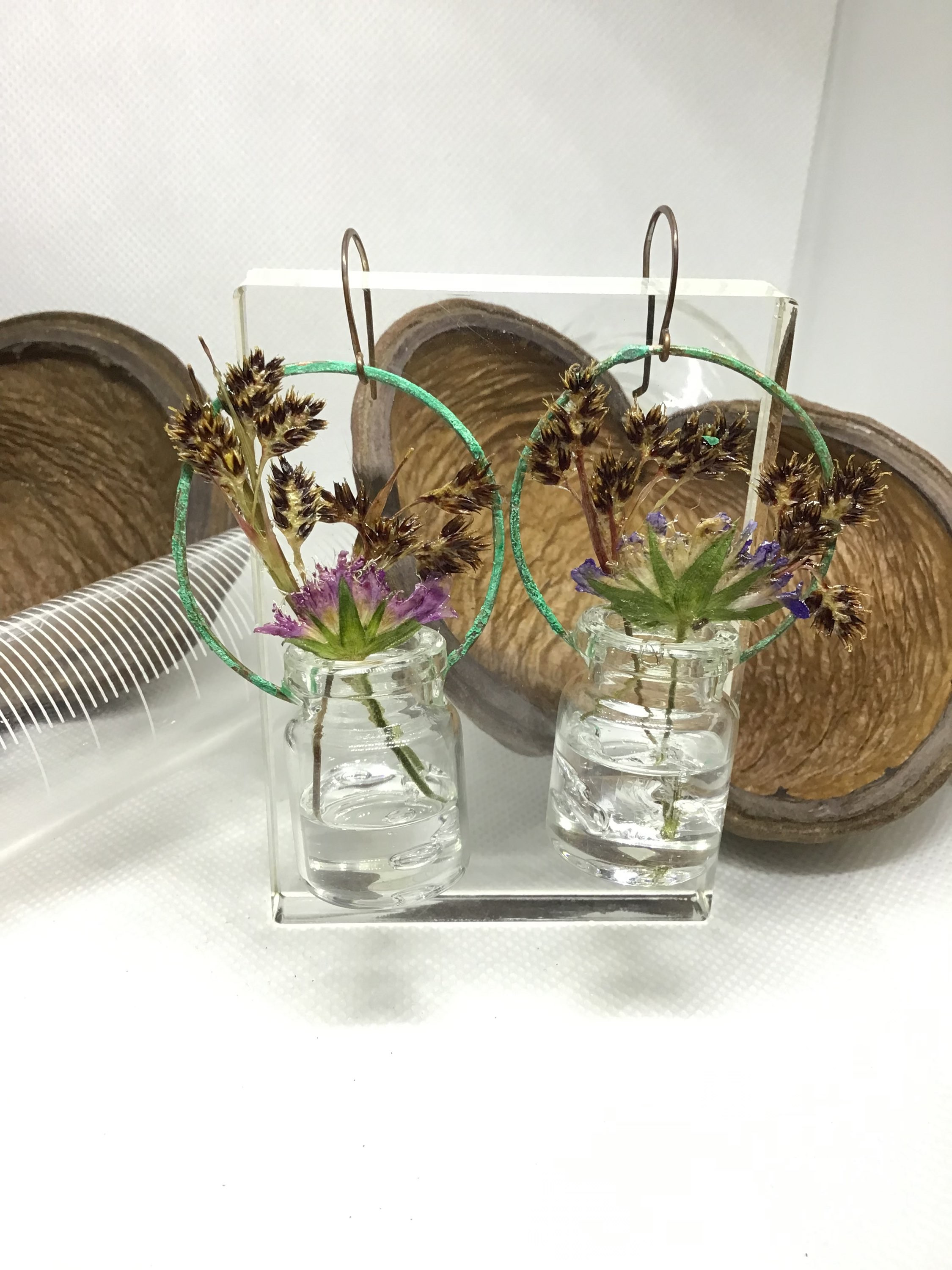 “Glassed Meadow” Earrings