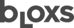 Logotipo minimalista da "blox.capital", em cinza, simbolizando modernidade e sofisticação