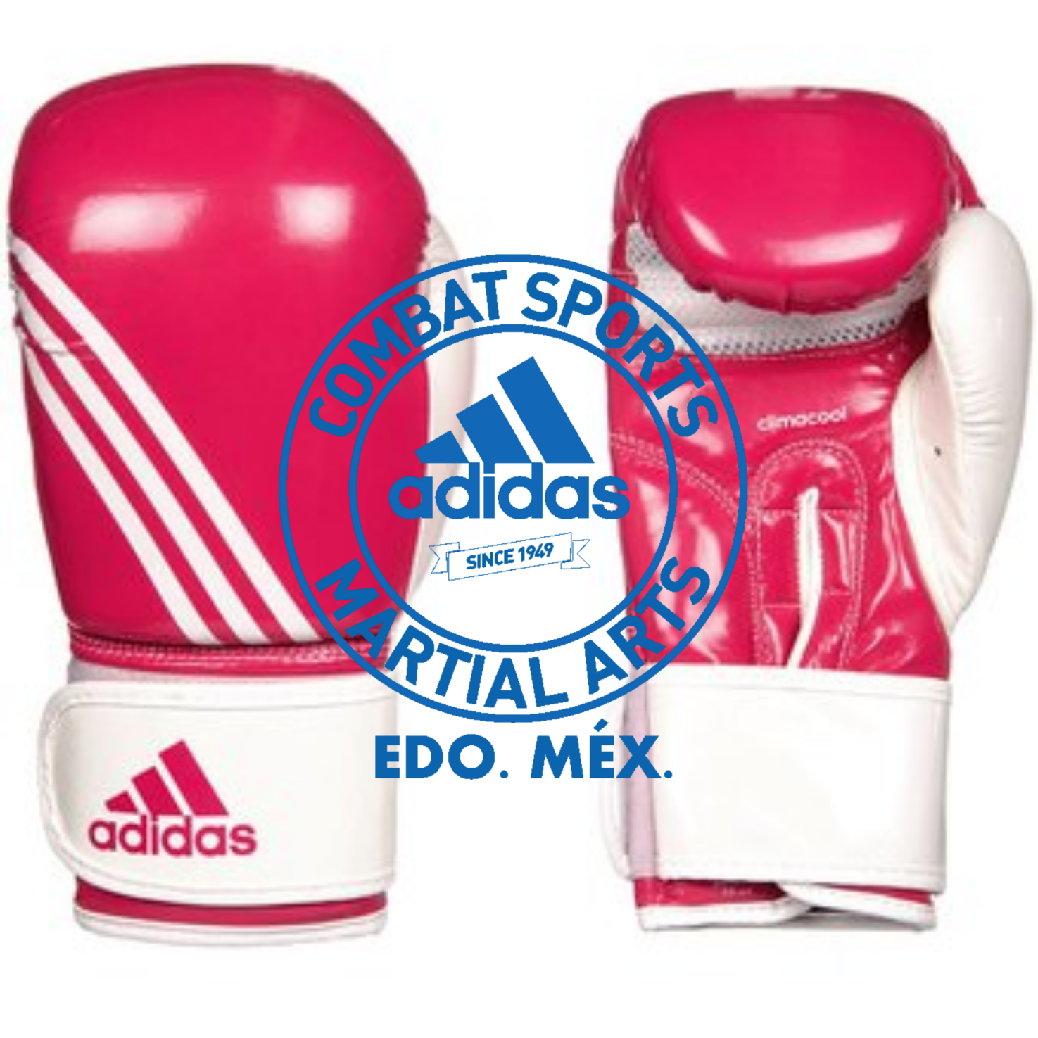Guantes de Box Adidas Fitness-Rosa con Blanco