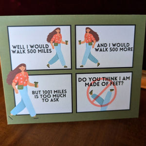 500 Miles Greeting Card