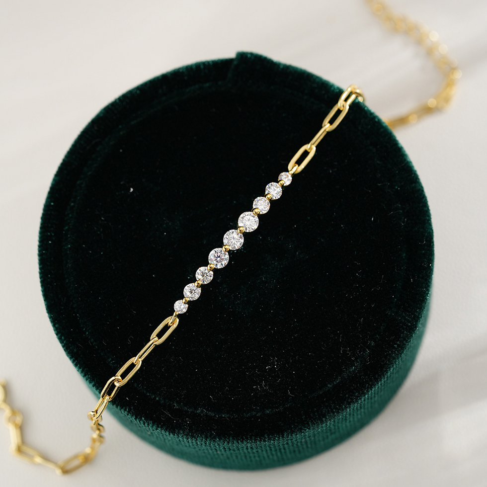 Thumbnail: Charm Moissanite Bracelets