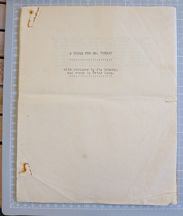“A House for Mr Turnip” — original Mr Turnip story typescript