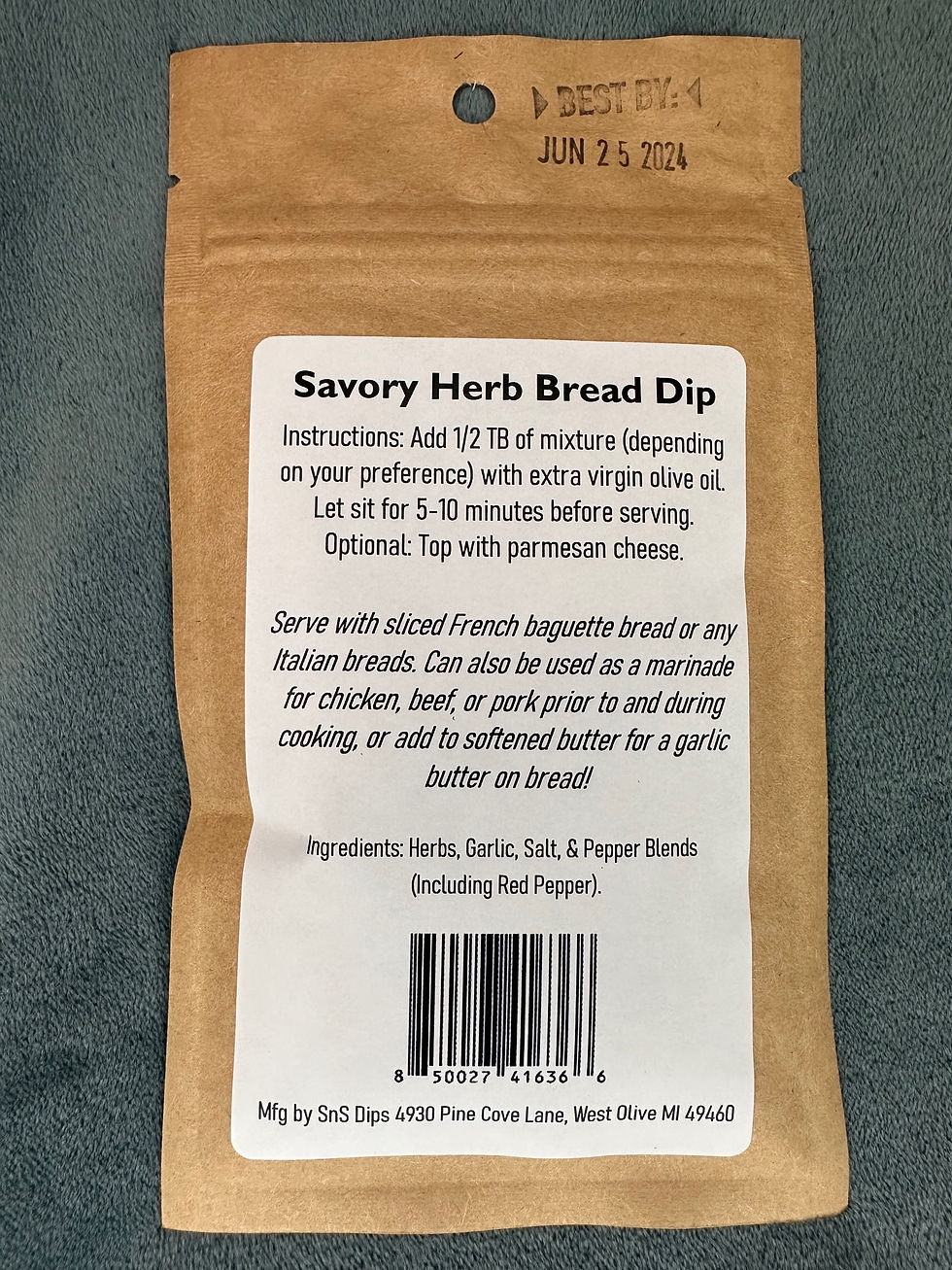 Thumbnail: Savory Herb Bread Dip Mix