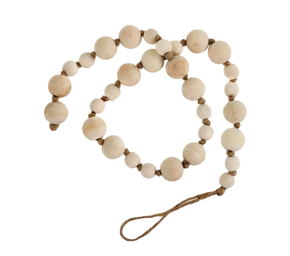 Wooden Prayer Beads Natural