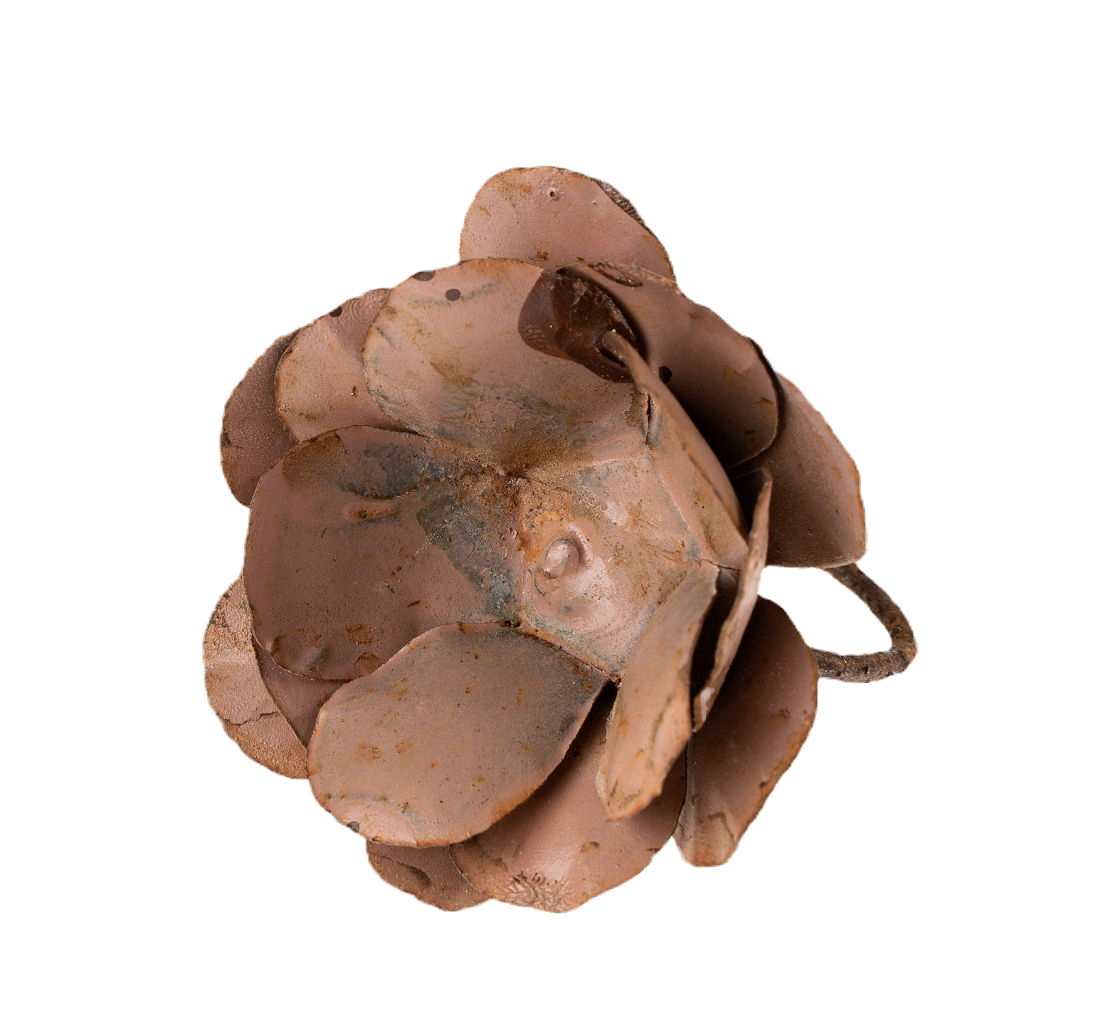 Iron Bloom Napkin Ring, Rose