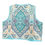 Thumbnail: Turquoise Medallion Medium Quilted Vest Rework
