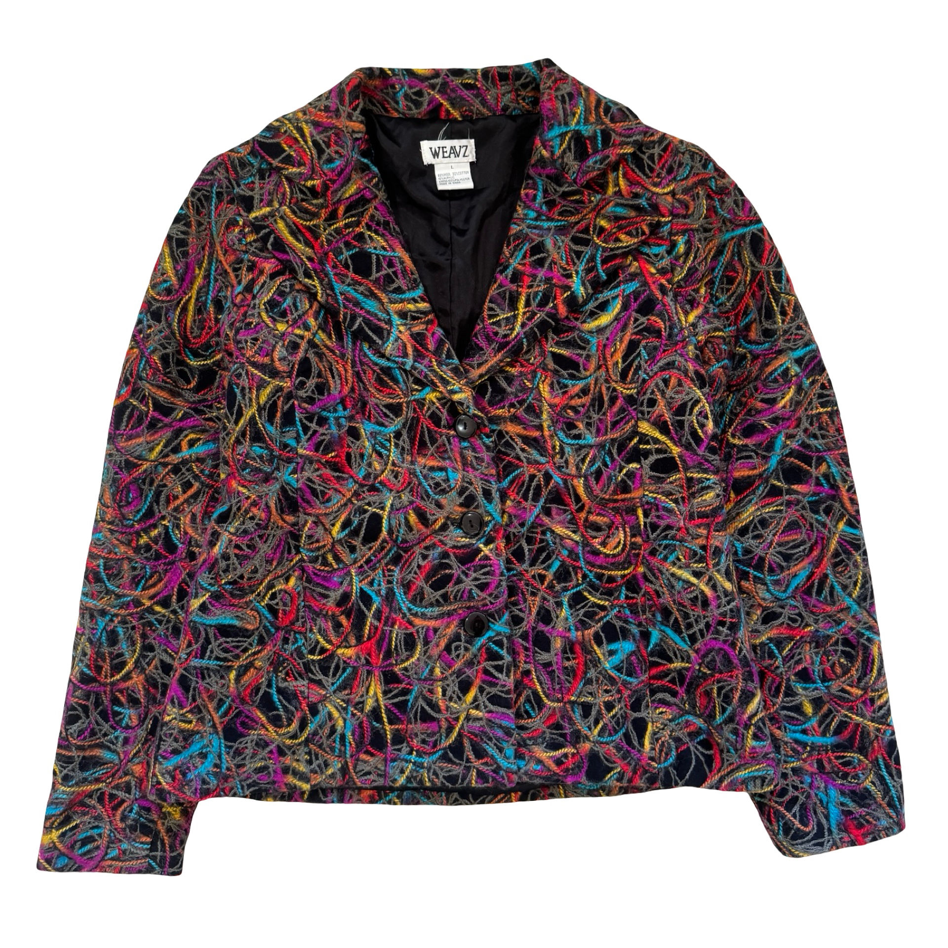 Weavz Abstract Scribble Pattern Large Jacket