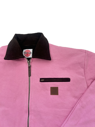 Pink Canvas Oversized Jacket | ThriftJam