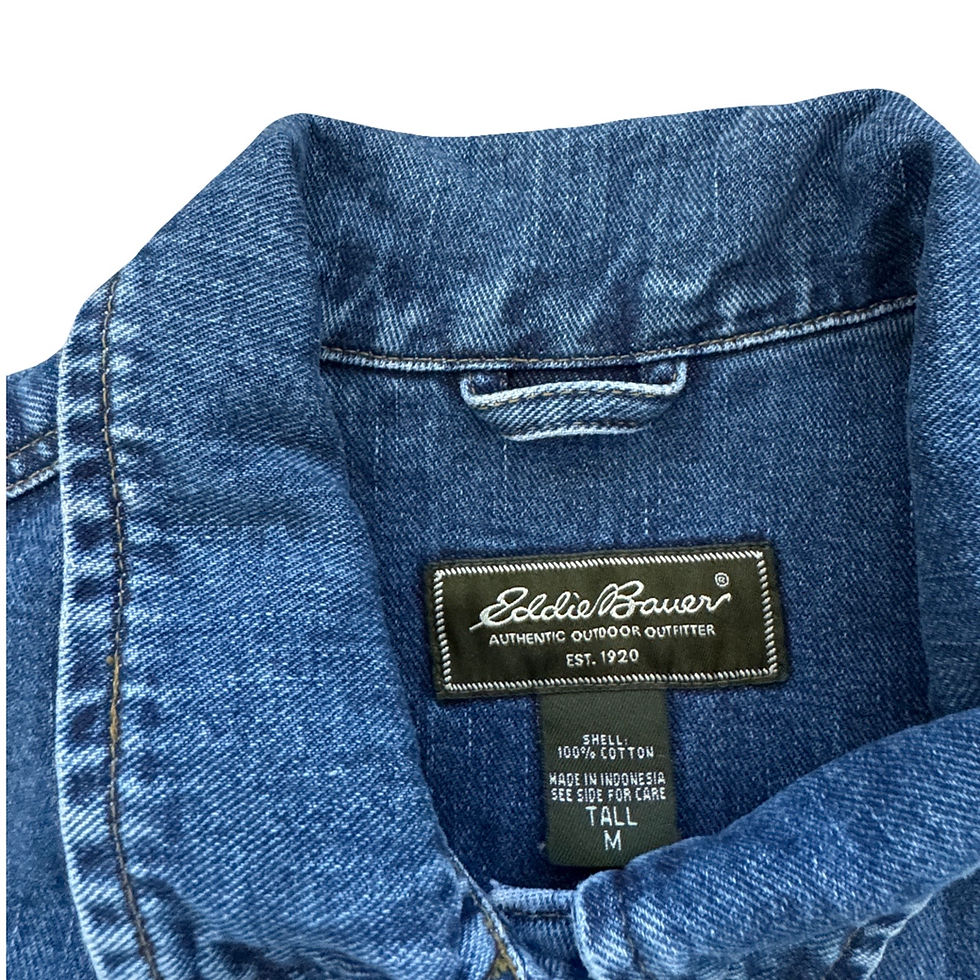 Thumbnail: Eddie Bauer Medium Tall Denim Jacket