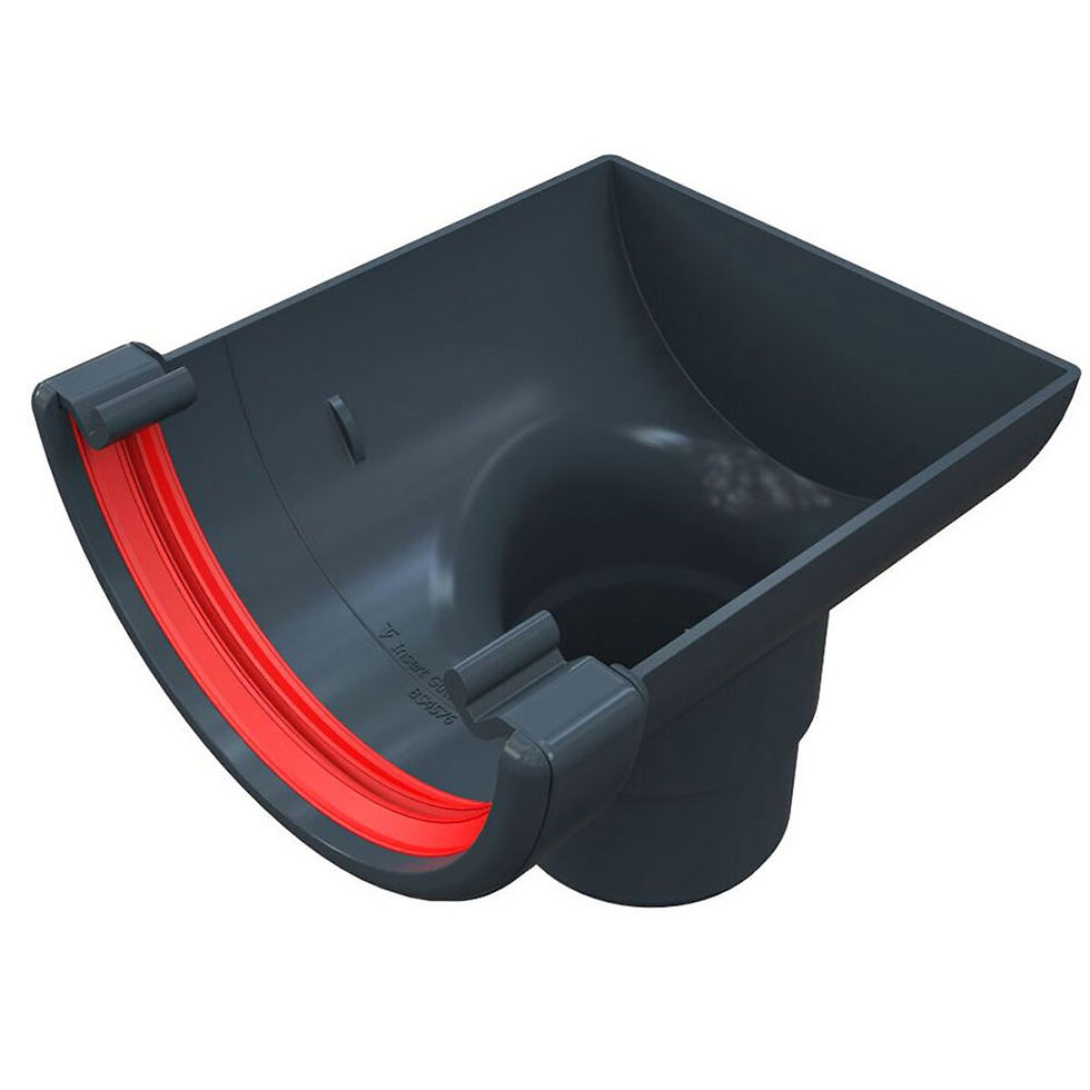 Freefoam Round Stopend Outlet (Black)