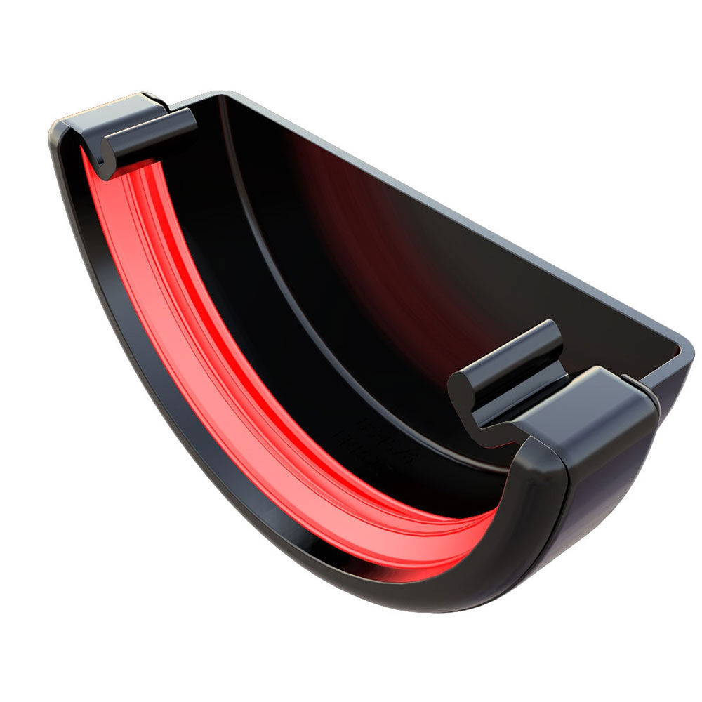 Freefoam Round External Stopend (Black)