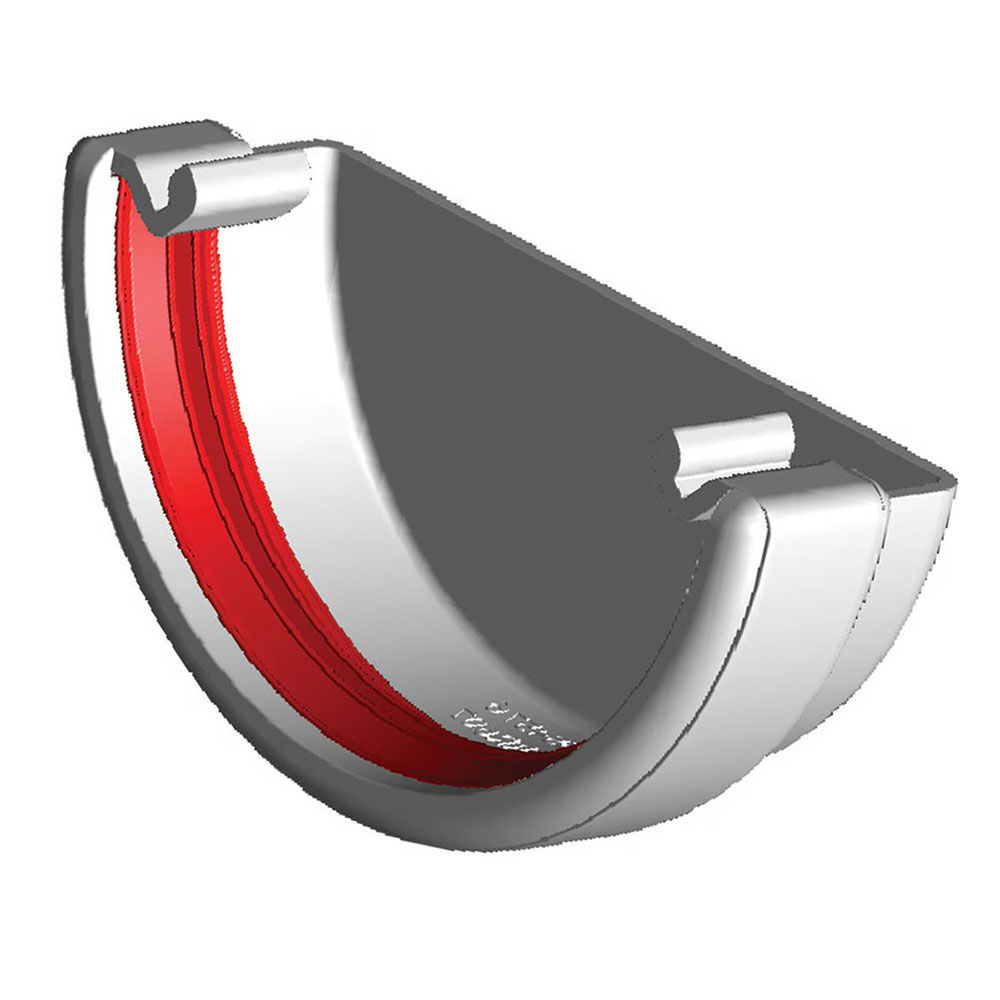 Freefoam Round External Stopend (White)