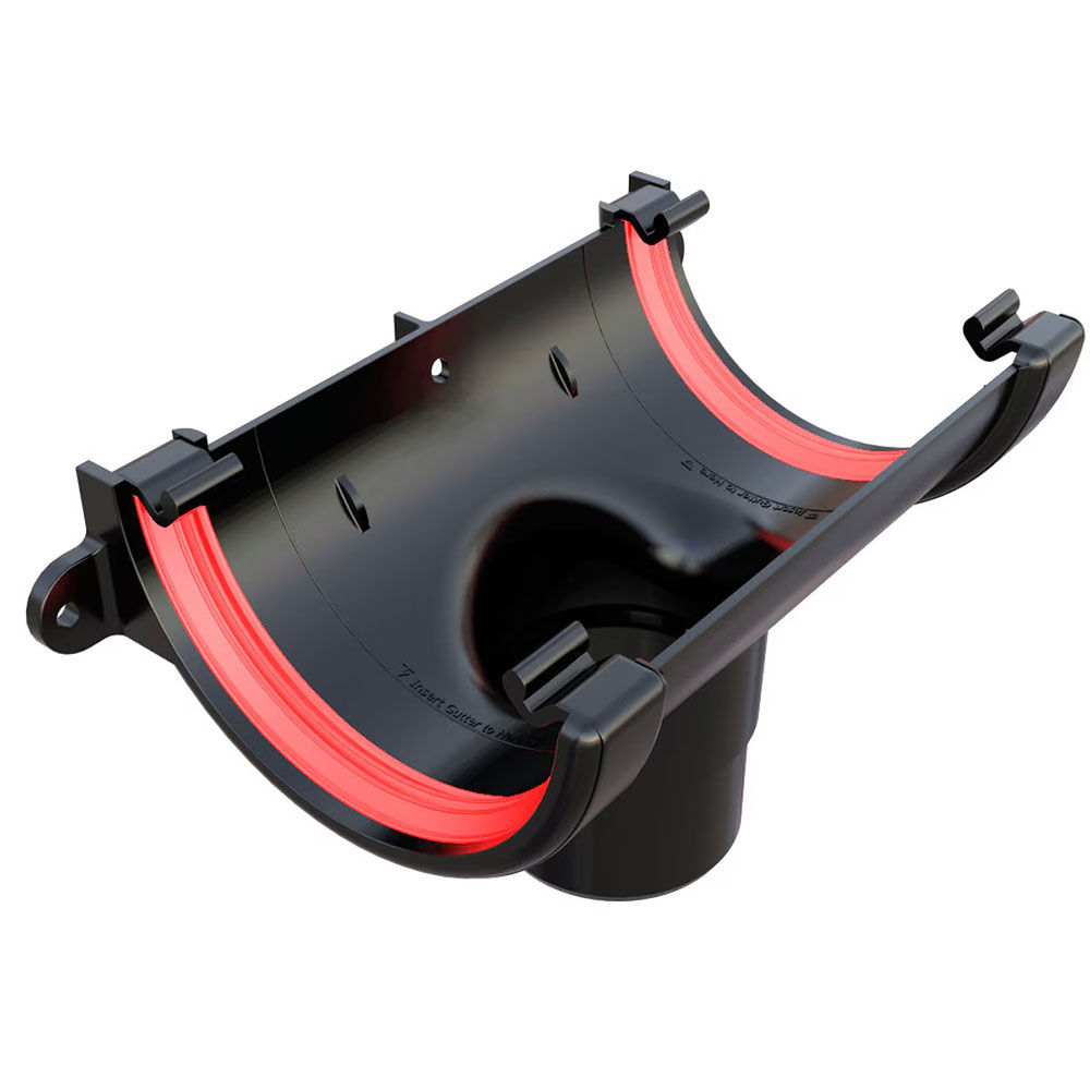 Freefoam Round Running Outlet (Black)