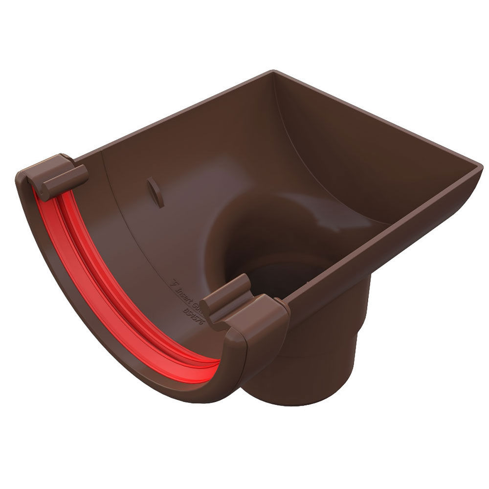 Freefoam Round Stopend Outlet (Brown)