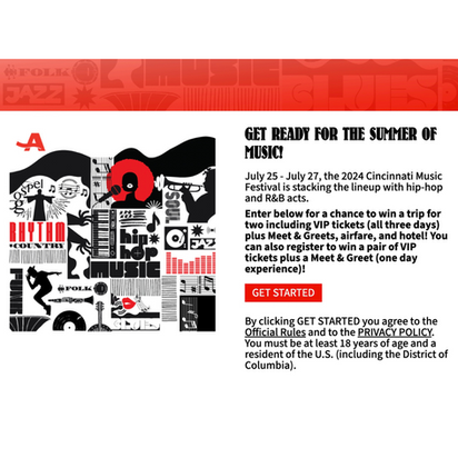 AARP Summer of Music Sweepstakes