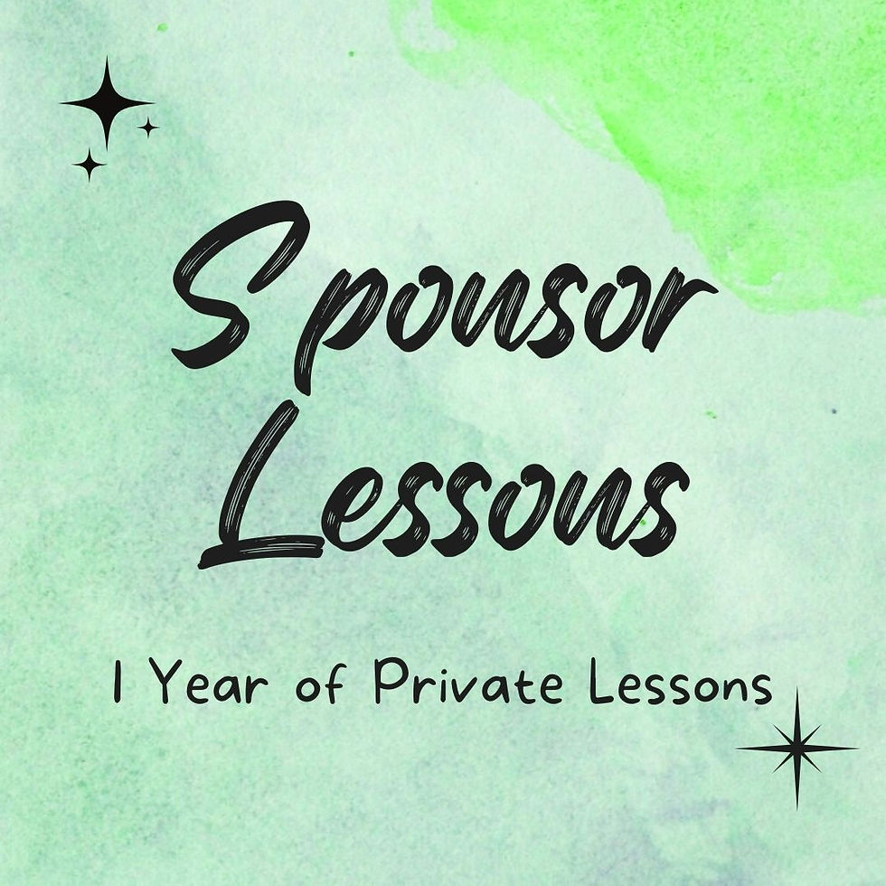 Sponsor One Year of 1-1 Music Lessons