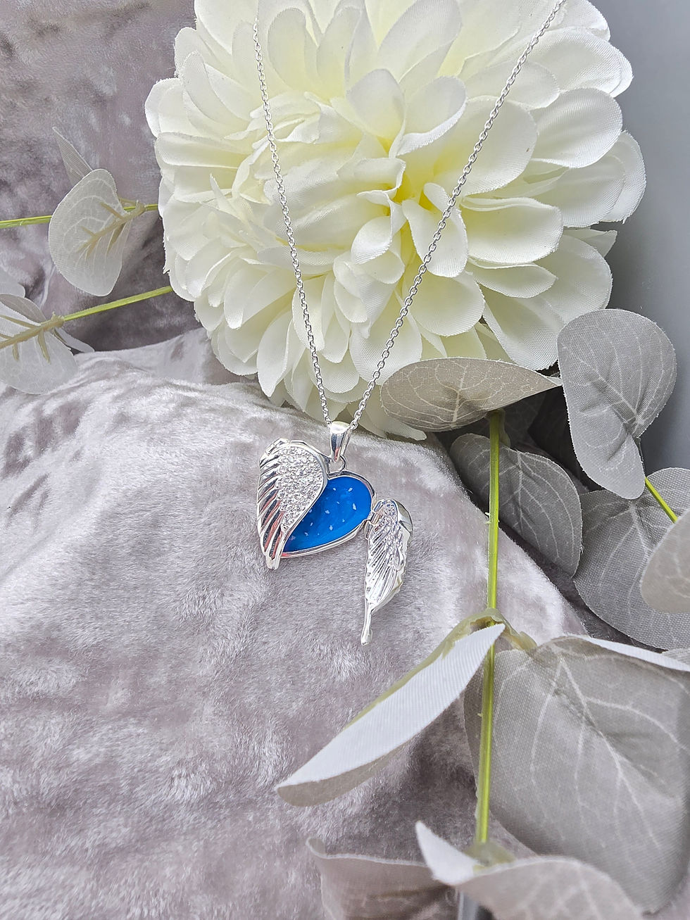 Thumbnail: Angel Wing Locket Pendant