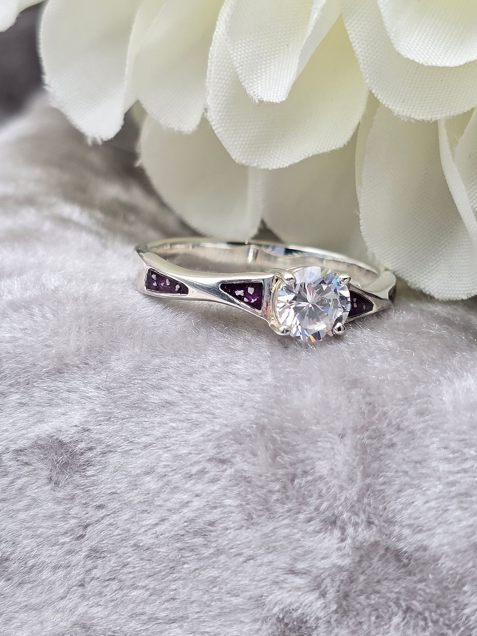 Thumbnail: Quad Channel Solitaire Ring