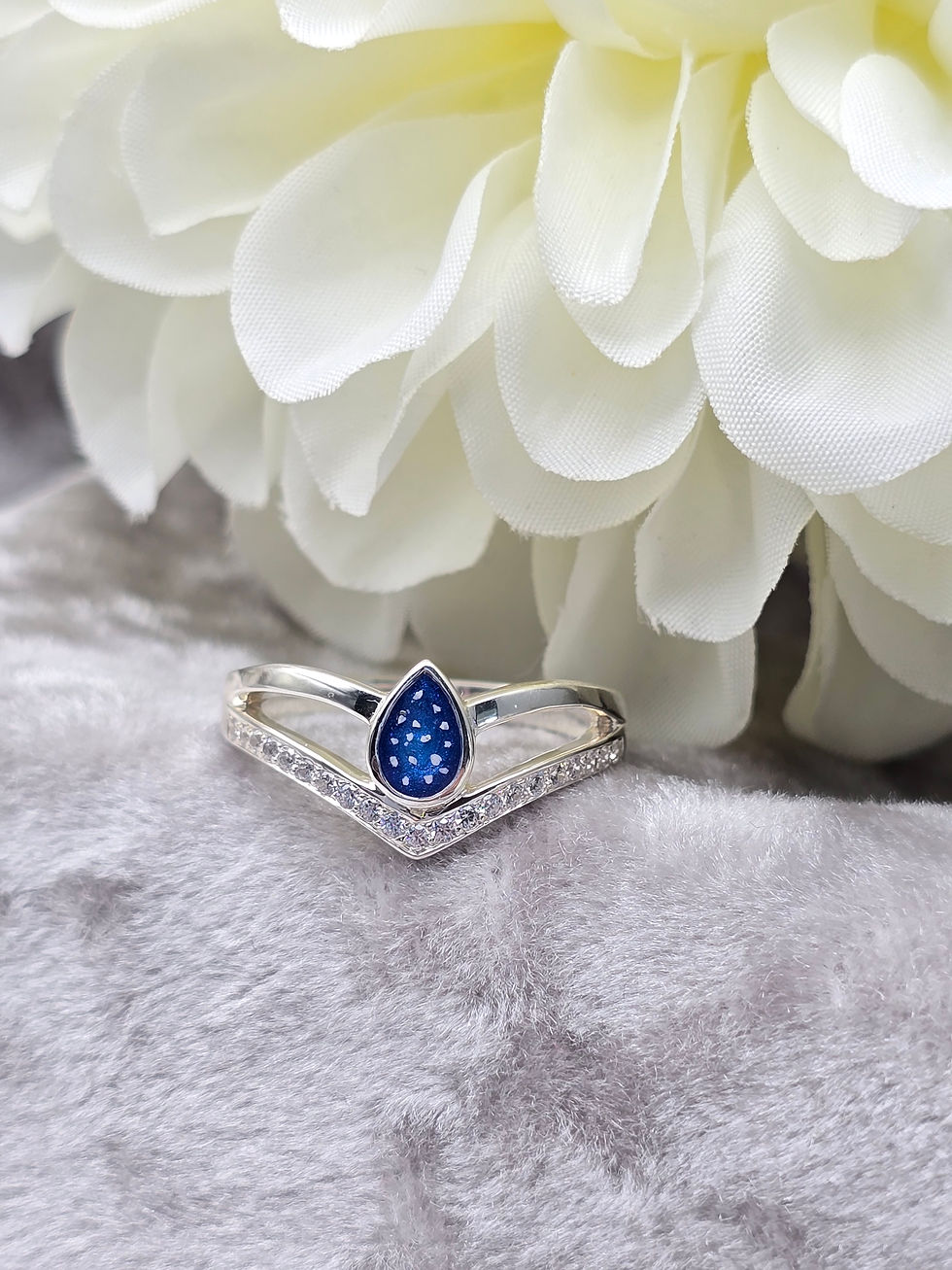 Thumbnail: Teardrop Wishbone Ring