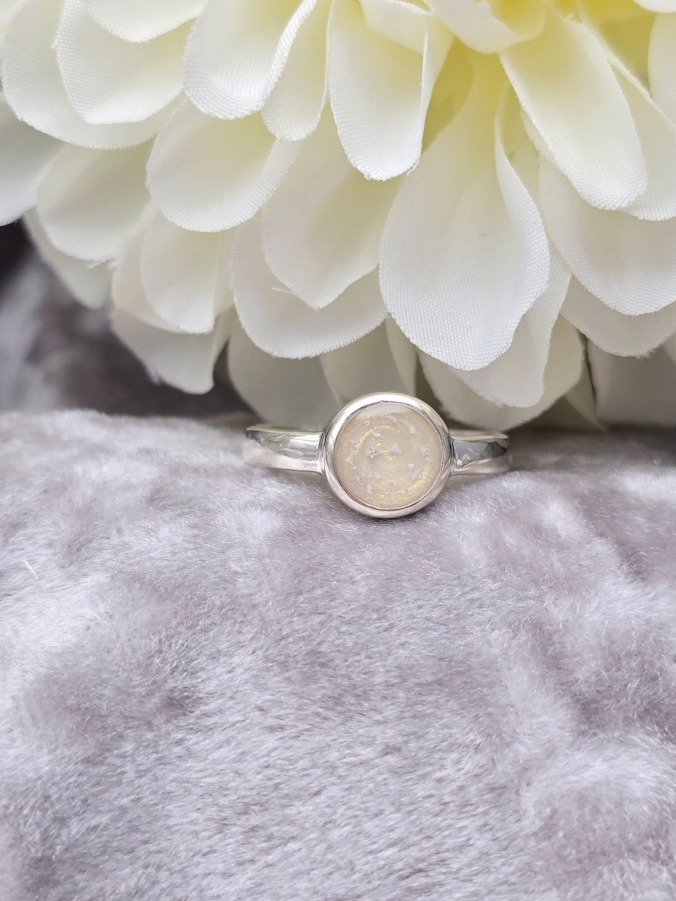 Thumbnail: Thick Trim Silver Round Ring