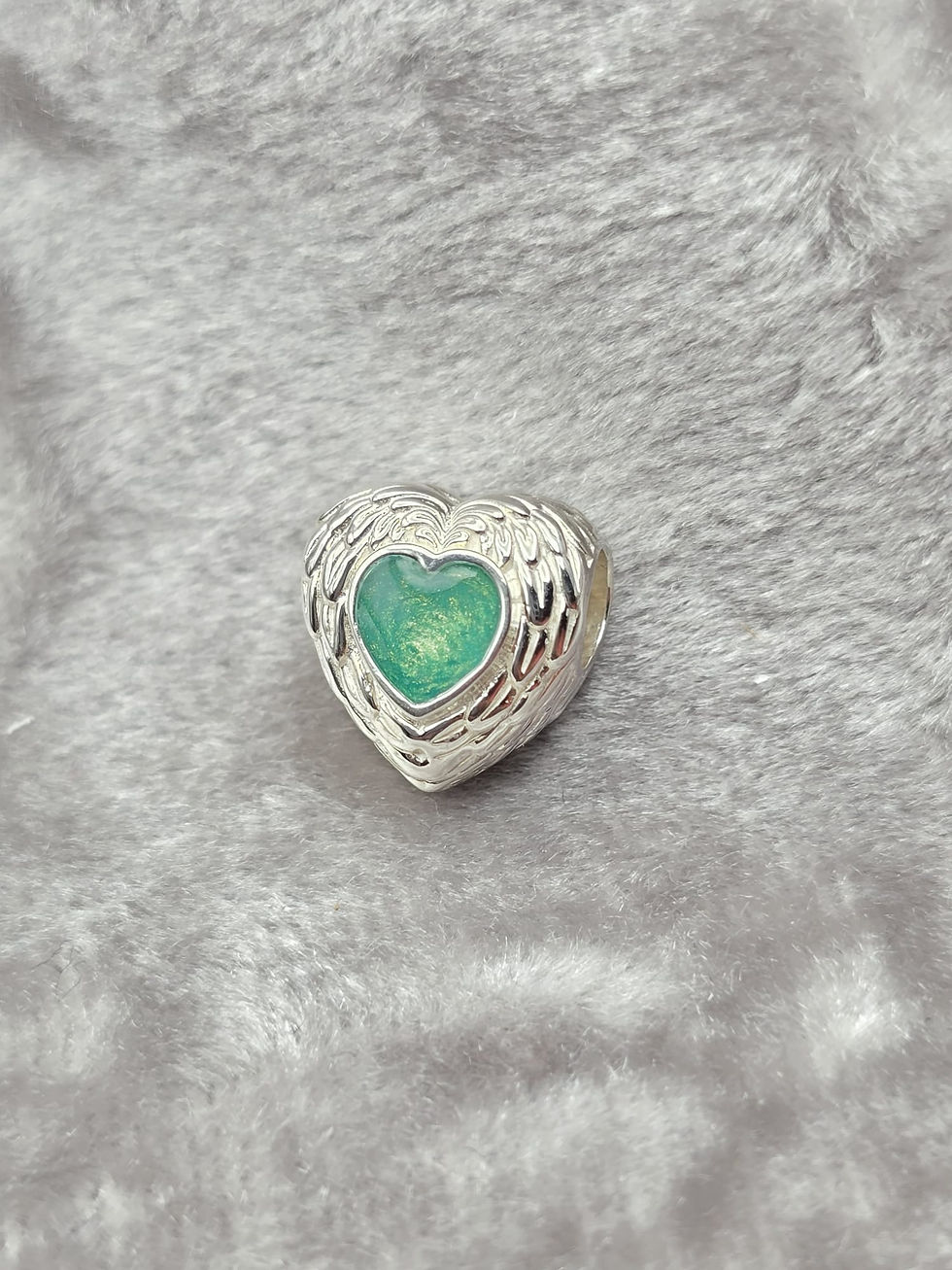 Thumbnail: Angel Wing Heart Charm