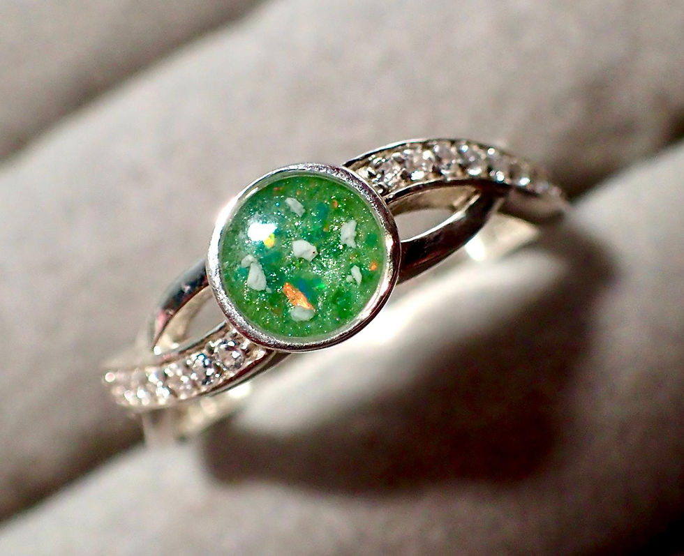 Thumbnail: 925 Silver Circle Entwined Ring