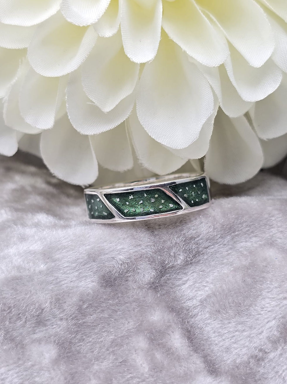 Thumbnail: 925 Silver Gents Triple Slant Ring