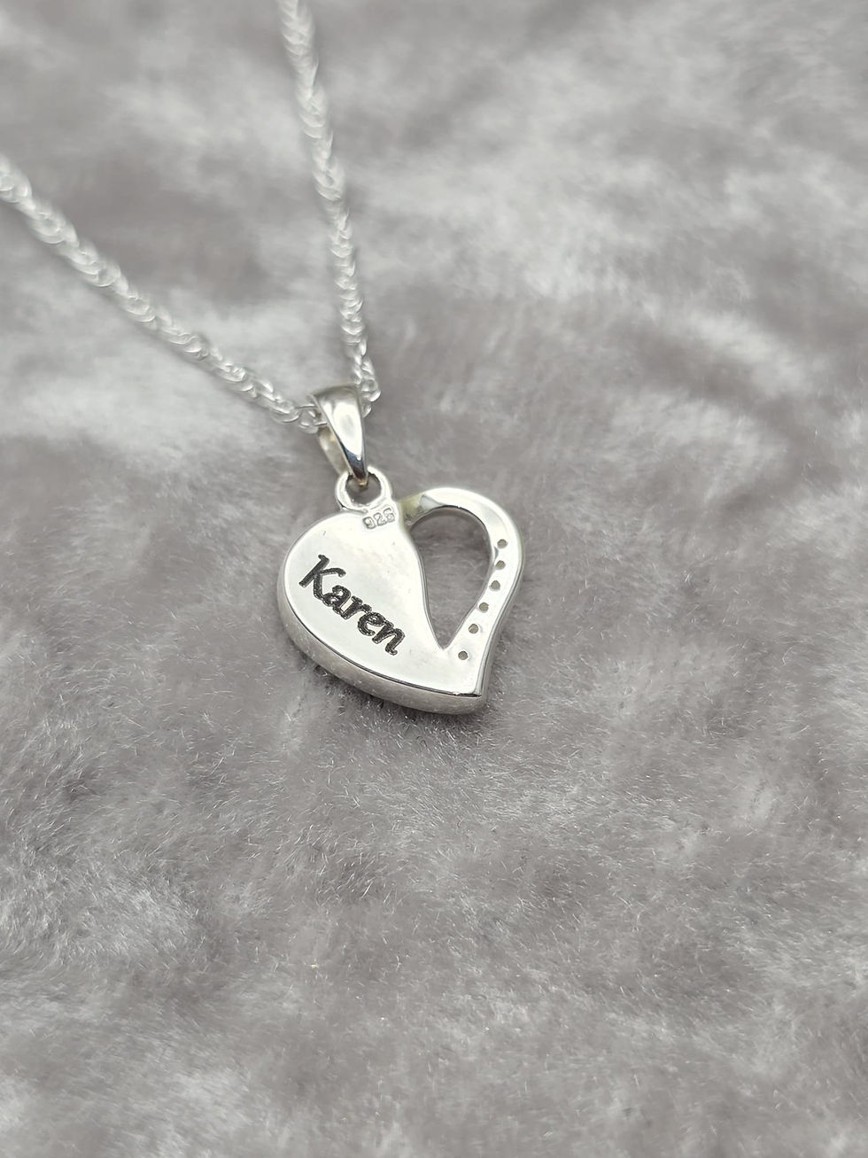 Thumbnail: Half & Half Heart Pendant
