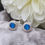 Thumbnail: 925 Silver Halo Stud Earrings