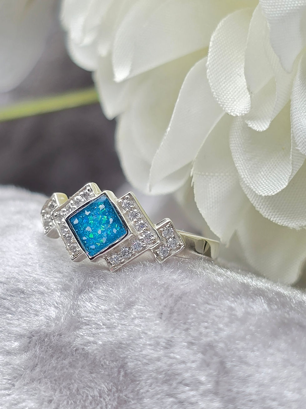 Thumbnail: 925 Silver Art Deco Ring