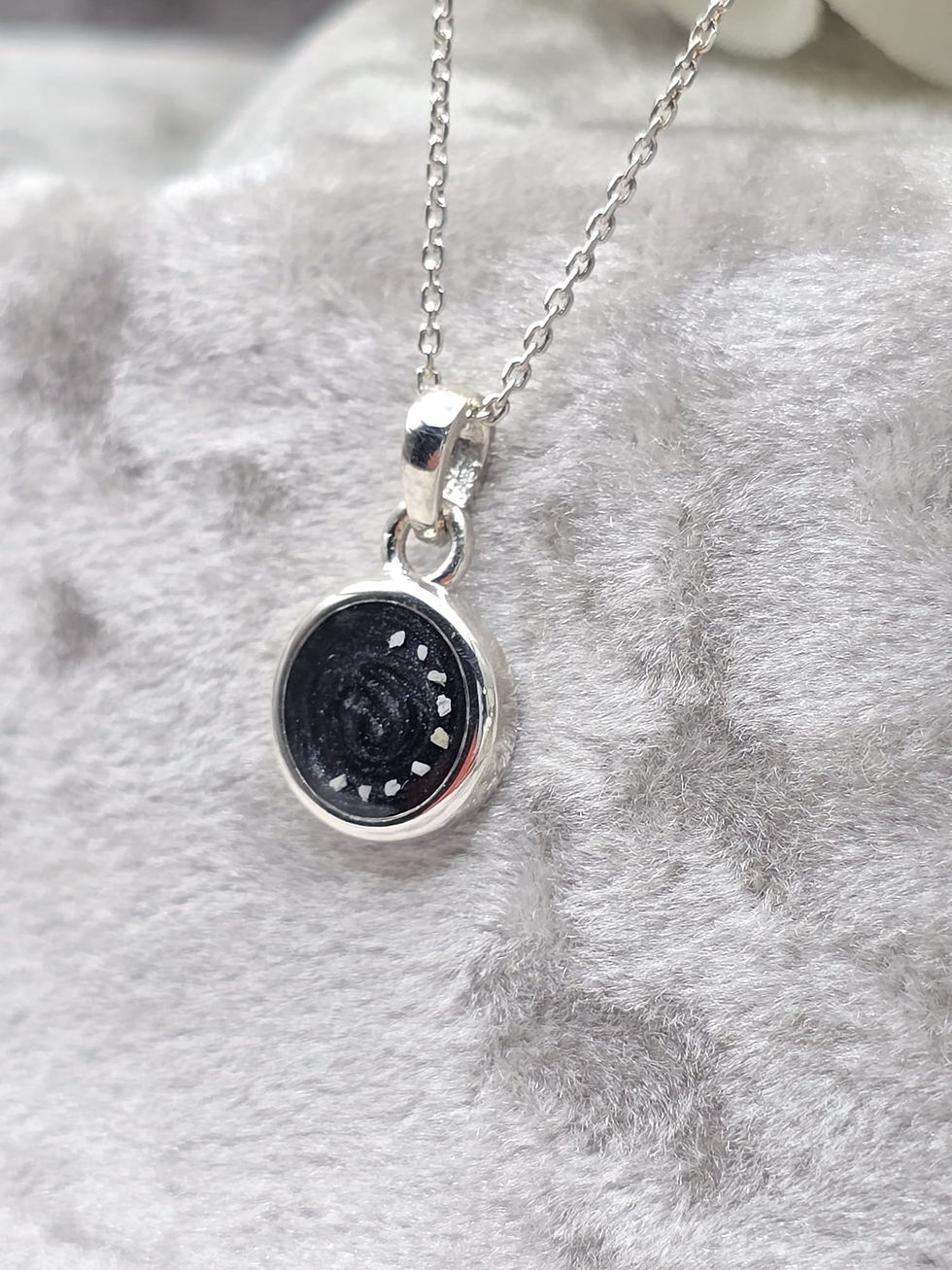 Thumbnail: 12mm Thick Trim Silver Pendant