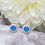 Thumbnail: 925 Silver Halo Stud Earrings