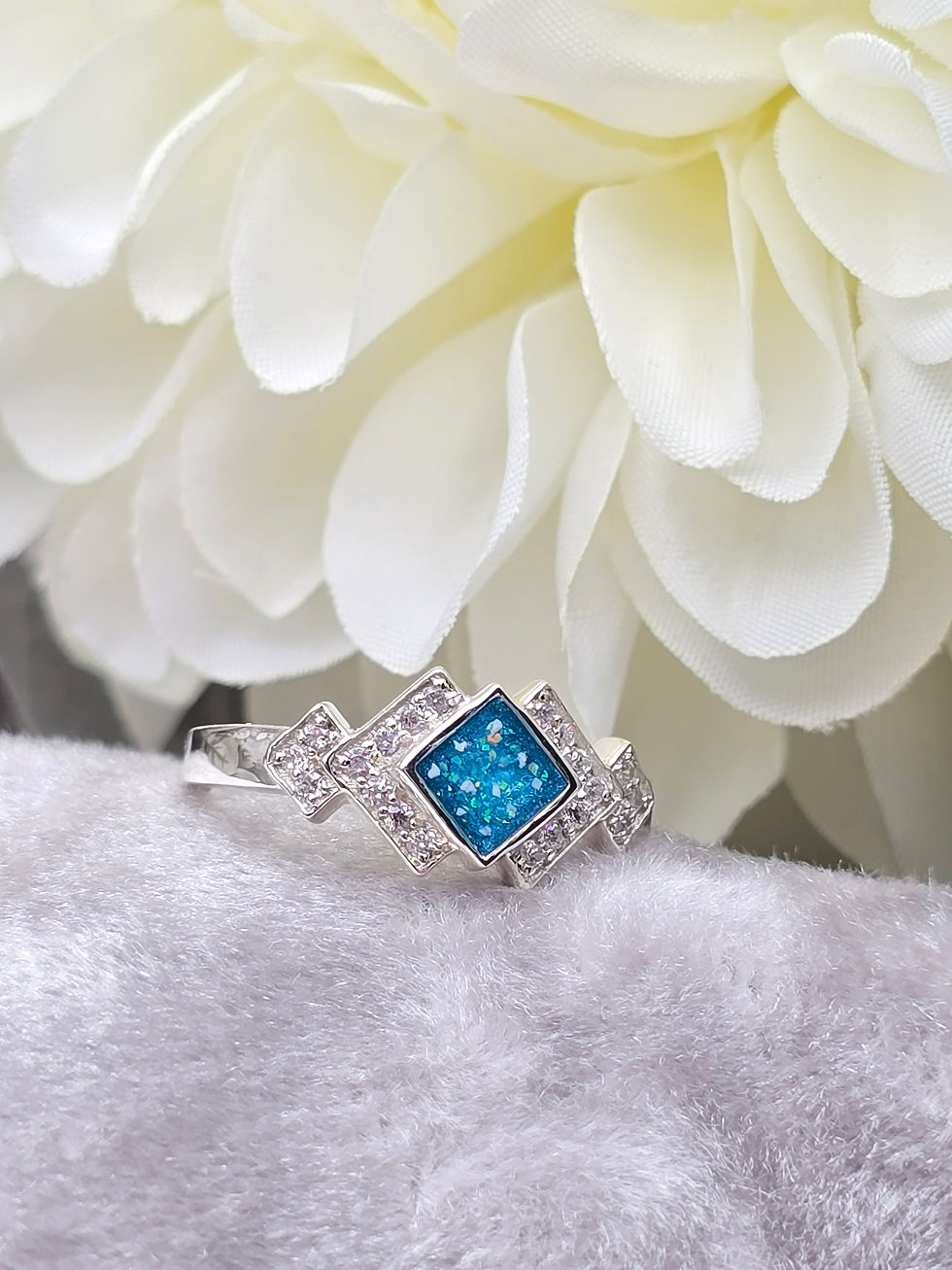 Thumbnail: 925 Silver Art Deco Ring