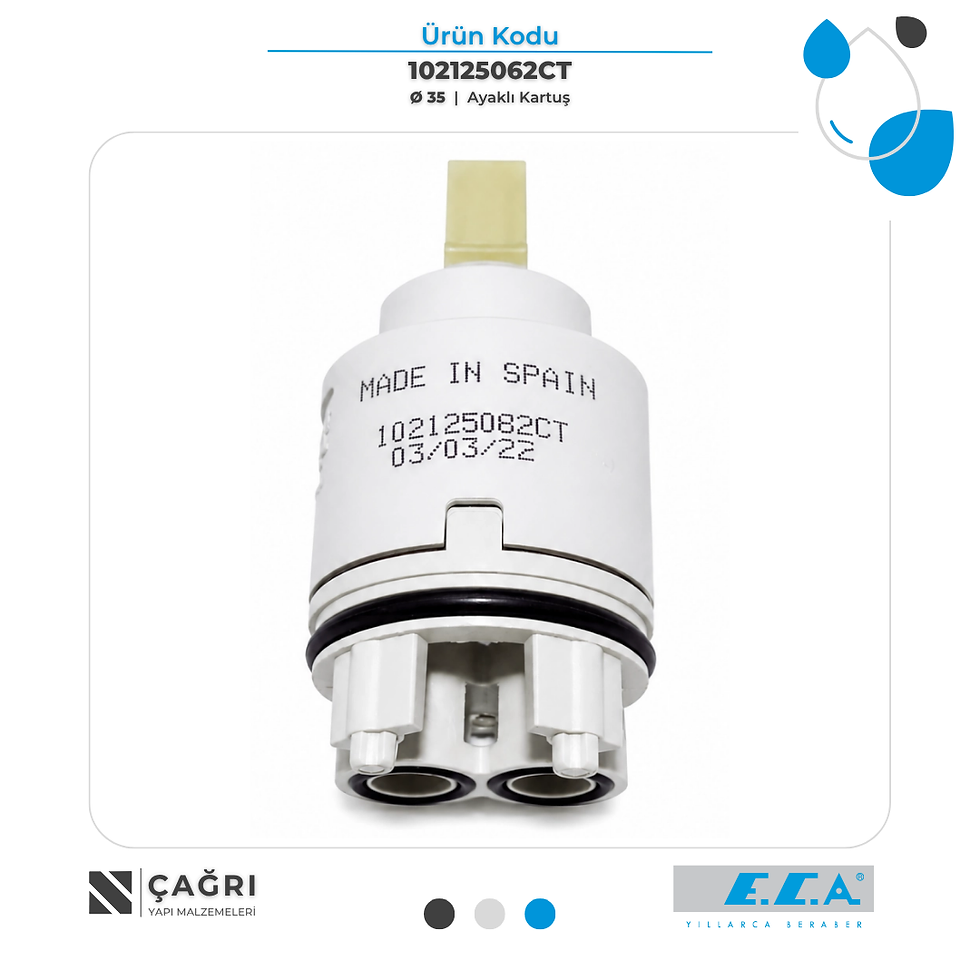 ECA Ø35 Ayaklı Kartuş 102125062CT