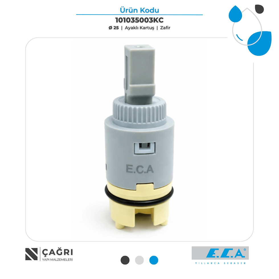 ECA Ø25 Ayaklı Kartuş Zafir 101035003KC