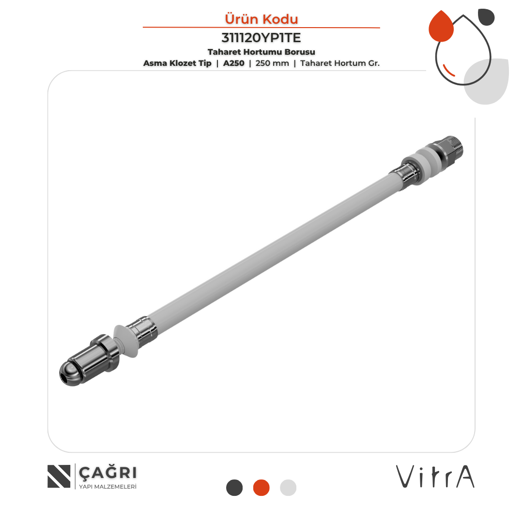 VİTRA A250 Tip Asma Klozet Taharet Hortum Gr. 311120YP1TE