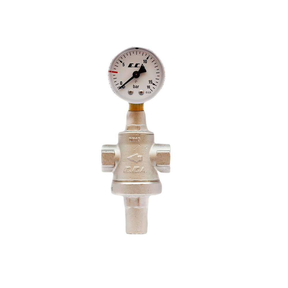 ECA Su Basınç Düşürücü Valf Manometreli 1/2" 602111005