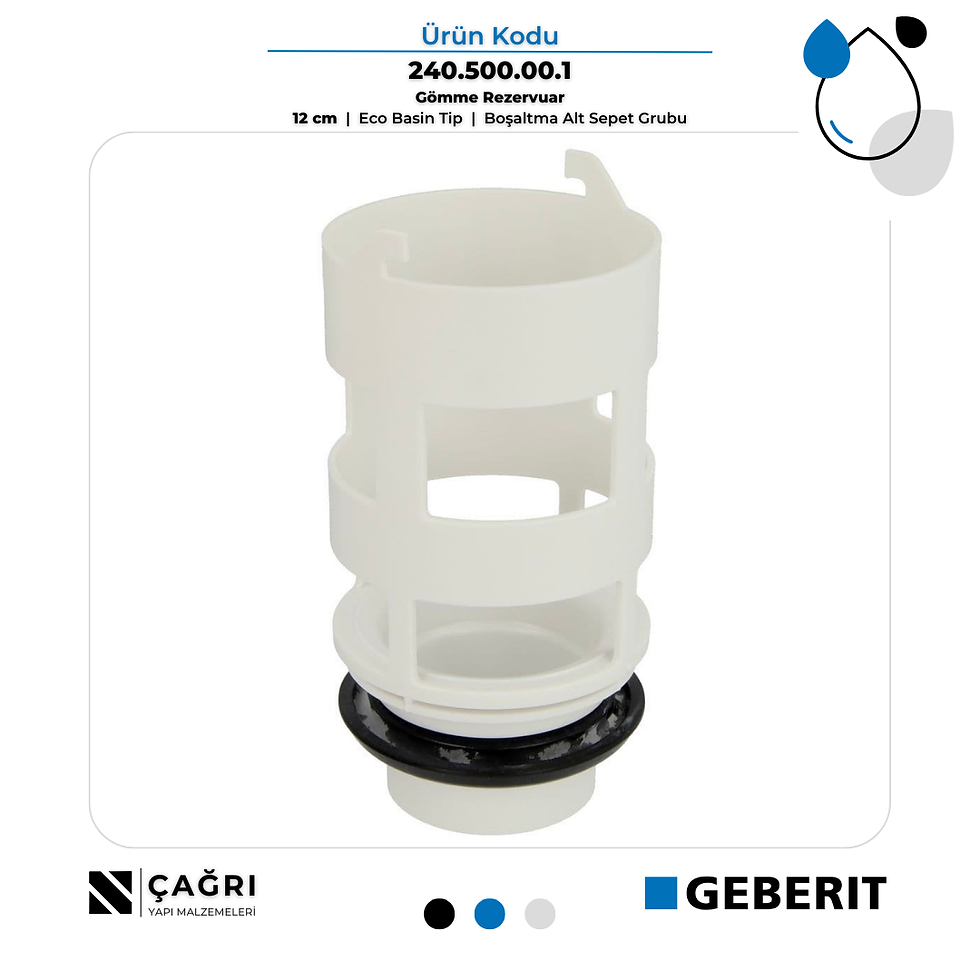 GEBERİT 12 cm Eko Boşaltma Grubu Sepeti 240.500.00.1