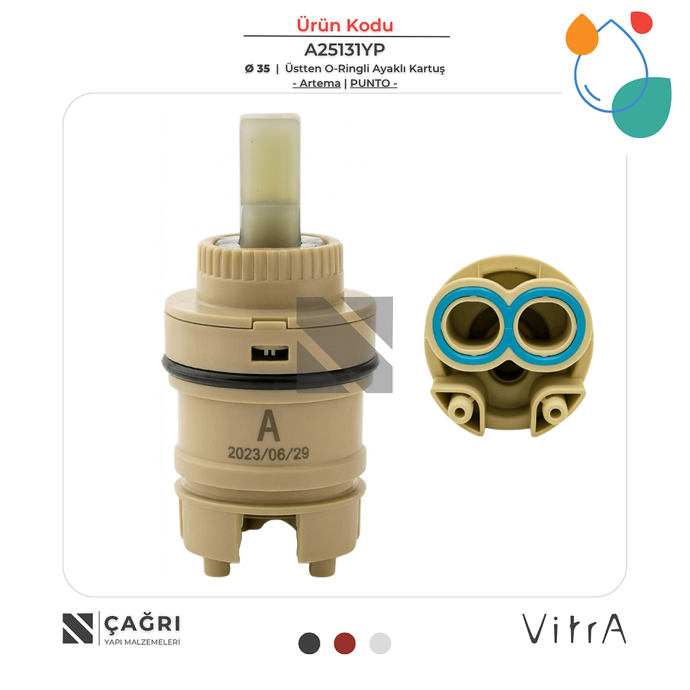 ARTEMA Ø35 Ayaklı Kartuş A25131YP Punto