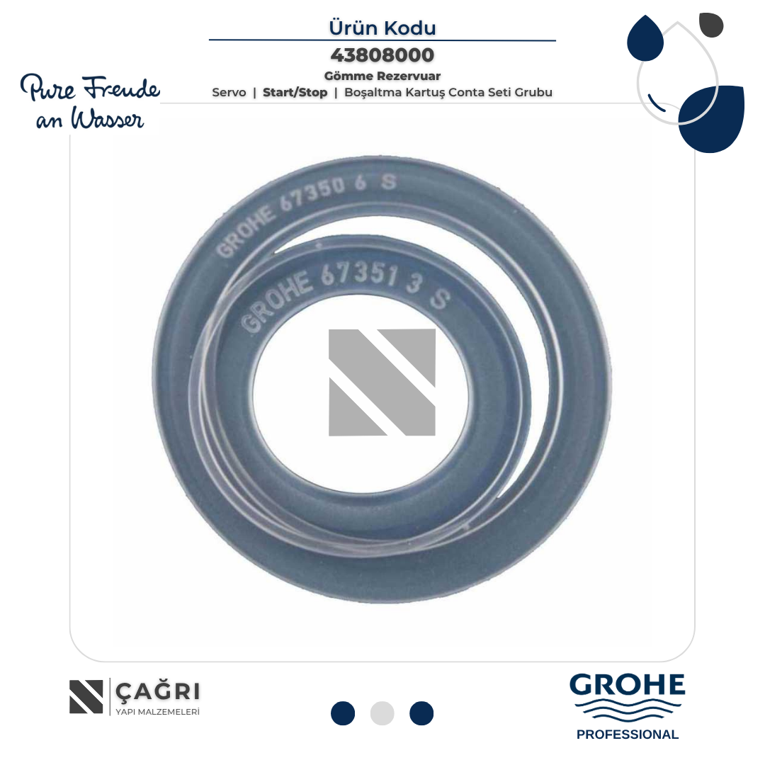 GROHE Gömme Rezervuar Boşaltma Grubu Conta Takımı 43808000