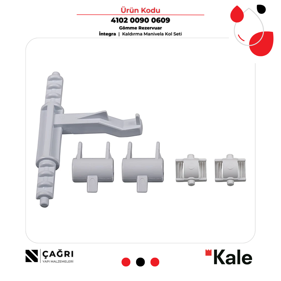 KALE İntegra Gömme Rezervuar Kaldırma Manivela Kol Seti 410200900609