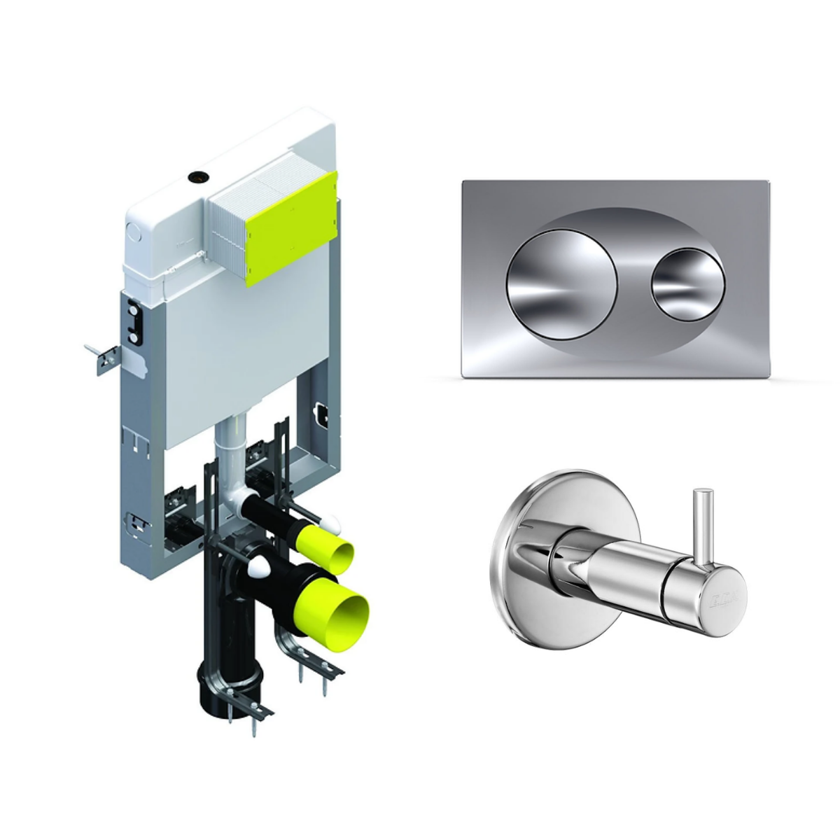 SEREL Smooth Asma Klozet Gömme Rezervuar Seti T020111