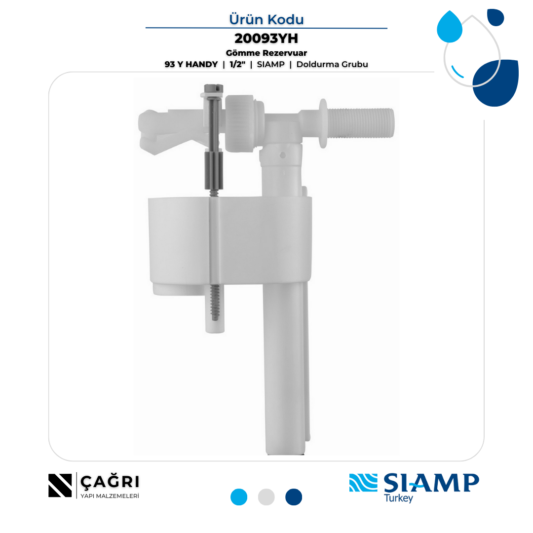 SIAMP 20093YH Gömme Rezervuar Doldurma Grubu (93 Y Handy)
